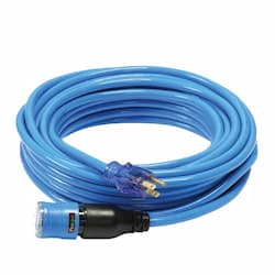 100-ft Extension Cord 12/3 w/ ProLock, Blue