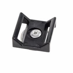 Magnetic Hook & Loop Mount, 26 lb. Capacity, Black, Bulk