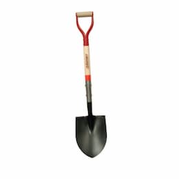 #2 Round Point Shovel w/ 30-in Hardwood Handle