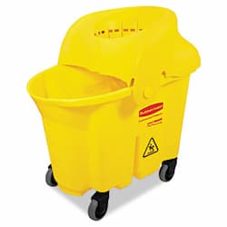 WakeBrake Yellow Plastic 35 qt. Institutional Combo