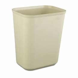 Beige 7 qt. Fiberglass Wastebaskets