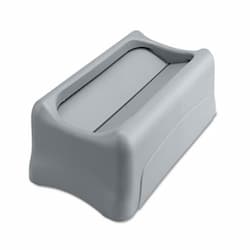 Rubbermaid Grey, 23 Gallon Rectangular Slim Jim Recycling Container Lids