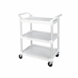 White Utility/Service Cart with 200 lb Capacity