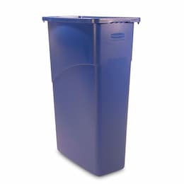 Slim Jim Blue 23 Gal Rectangular Waste Containers