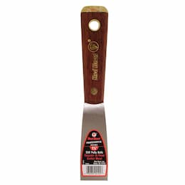 1-1/4" Stiff Steel Putty Knife w/Wooden Handle