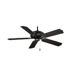 52-in 56W Sunset Ceiling Fan, 5-Matte Black Blades, Matte Black