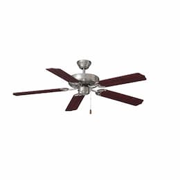 52-in 50W Desert Moon Ceiling Fan, 5-Rosewood Blades, Nickel