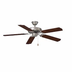 52-in 50W Desert Moon Ceiling Fan, 5-Walnut Blades, Nickel