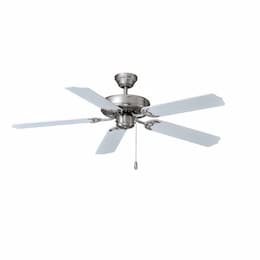 52-in 50W Desert Moon Ceiling Fan, 5-White Blades, Nickel