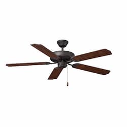 52-in 50W Desert Moon Ceiling Fan, 5-Walnut Blades, Bronze