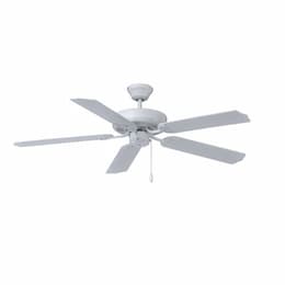 52-in 50W Desert Moon Ceiling Fan, 5-White Blades, White