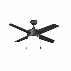 44-in 50W Europa II Ceiling Fan w/ E26 Kit, 4-Bronze Blades, Bronze