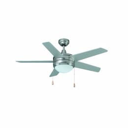 44-in 49W Mirage II Ceiling Fan w/ E26 Kit, 4-White Blades, White