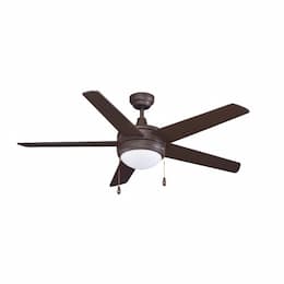 52-in 50W Mirage IV Ceiling Fan w/ LED Kit, 5-Bronze Blades, Bronze