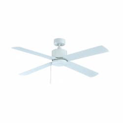 52-in 50W Aldea IV Ceiling Fan, 4-White Blades, White