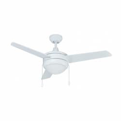 44-in 48W Contempo II Ceiling Fan w/ LED Kit, 3-White Blades, White