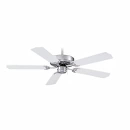 52-in 39W Royal Star Ceiling Fan, 5-White Blades, Brushed Nickel