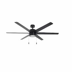 60-in 70W Aldea X Ceiling Fan w/ LED Kit, 6-Nickel Blades, Nickel