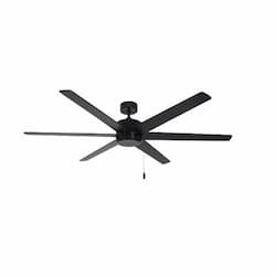 60-in 70W Aldea X Ceiling Fan, 6-Matte Black Blade, Matte Black