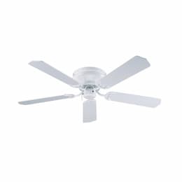 52-in 47W Royal Knight Hugger Ceiling Fan, 5-White Blades, White