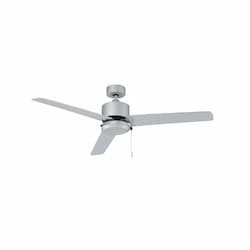 52-in 51W Aldea VII Ceiling Fan, 3-Pewter Blades, Brushed Pewter