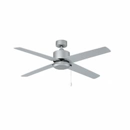 52-in 51W Aldea VIII Ceiling Fan, 4-Pewter Blades, Brushed Pewter