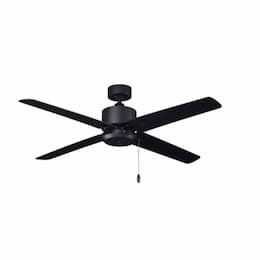 52-in 51W Aldea VIII Ceiling Fan, 4-Matte Black Blades, Matte Black