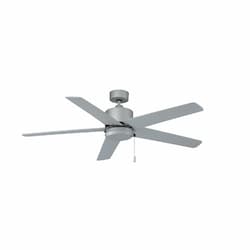 52-in 50W Aldea IX Ceiling Fan, 5-Pewter Blades, Brushed Pewter