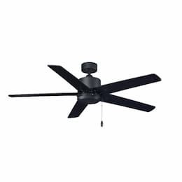 52-in 50W Aldea IX Ceiling Fan, 5-Matte Black Blades, Matte Black