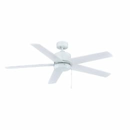 52-in 50W Aldea IX Ceiling Fan, 5-White Blades, White