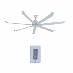 70-in 40W Arctic II Ceiling Fan, 7-White Blades, White