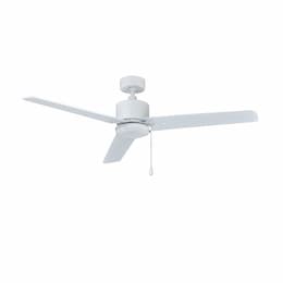 52-in 57W Aldea II Ceiling Fan, 3-White Blades, White