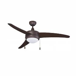 50-in 57W Contempo I Ceiling Fan w/ E26 Kit, 3-Bronze Blades, Bronze