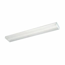 4-ft 35W LED Prismatic Wrap, Narrow, 3500 lm, 120V-277V, 4000K