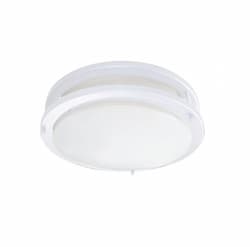 14-in 24W LED Ceiling Mount Fixture, 2095 lm, 120V, 3000K, White