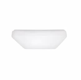 14-in 23W LED Dome Ceiling Mount, Square, 2095 lm, 120V, 3000K, White