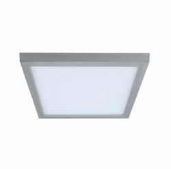 11-in 15W LED Flush Mount, Square, 988 lm, 120V, 3000K, Nickel