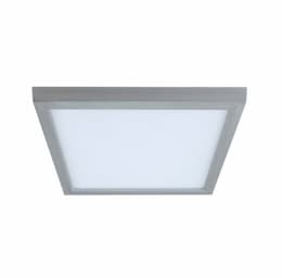 13-in 20W LED Flush Mount, Square, 988 lm, 120V, 3000K, Nickel