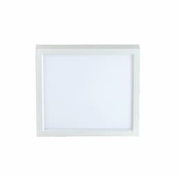 13-in 20W LED Flush Mount, Square, 988 lm, 120V, 4000K, White