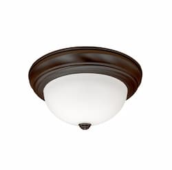 13-in 23W LED Dome Ceiling Mount, 1586 lm, 120V, 3000K, Bronze
