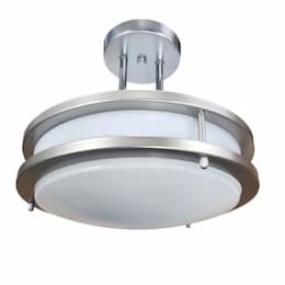 15W LED Semi-Flush Ceiling Mount, Dim, 120V, 80CRI, 3000K, OB