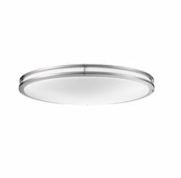 32-in 35W LED Flush Mount, Oval, 4200 lm, 120V, 3000K, Brushed Nickel