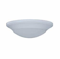 13-in 25W LED Flush Mount w/ Opal Glass, 120V, 3000K, White