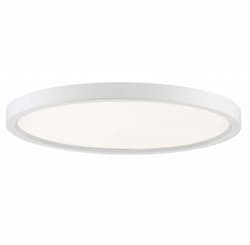 11-in 15W LED Thin Profile Flush Mount, 120V, 3000K, White