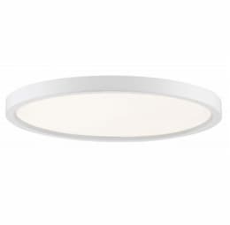 11-in 15W LED Thin Profile Flush Mount, 120V, 3000K, White