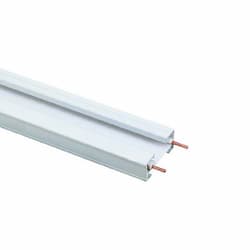 6-ft Track Light Rail, Single Circuit, J Type, 120V, White