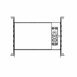 6-in New Construction Mounting Plate for Downlight, IC Rated