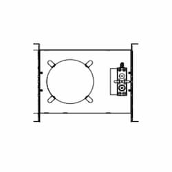 8-in New Construction Mounting Plate for Downlight, Non-IC Rated