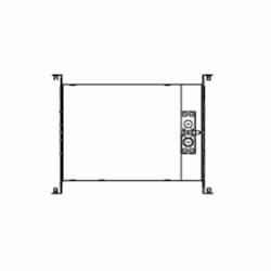 8-in New Construction Mounting Plate for Downlight, IC Rated