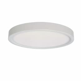 15.5W 7-in LED Slim Round Disk, Dimmable, 90CRI, 3000K, White